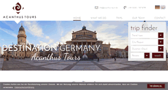 Desktop Screenshot of acanthus-tours.de