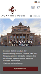 Mobile Screenshot of acanthus-tours.de