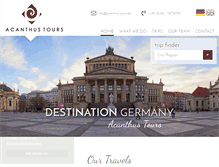 Tablet Screenshot of acanthus-tours.de